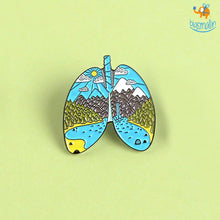 Load image into Gallery viewer, Traveler Lungs Lapel Pin
