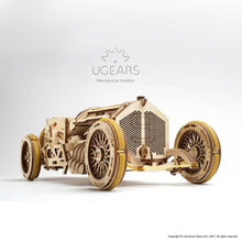 Load image into Gallery viewer, Ugears U-9 Grand Prix Car Mechanical Puzzle
