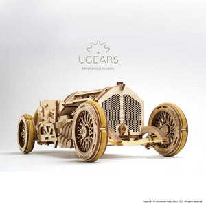 Ugears U-9 Grand Prix Car Mechanical Puzzle