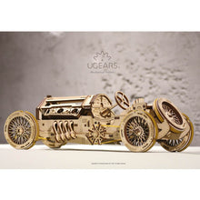 Load image into Gallery viewer, Ugears U-9 Grand Prix Car Mechanical Puzzle

