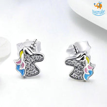Load image into Gallery viewer, Unicorn Crystal Earring Studs
