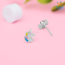 Load image into Gallery viewer, Unicorn Crystal Earring Studs
