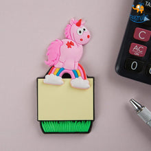 Load image into Gallery viewer, Unicorn Sticky Notes with Magnetic Back
