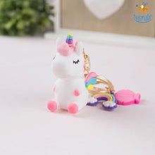 Load image into Gallery viewer, Unicorn Rainbow Keychain
