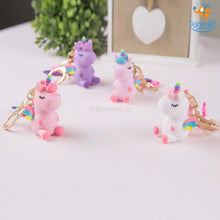Load image into Gallery viewer, Unicorn Rainbow Keychain

