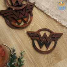 Load image into Gallery viewer, Wonder Woman Wooden Coasters
