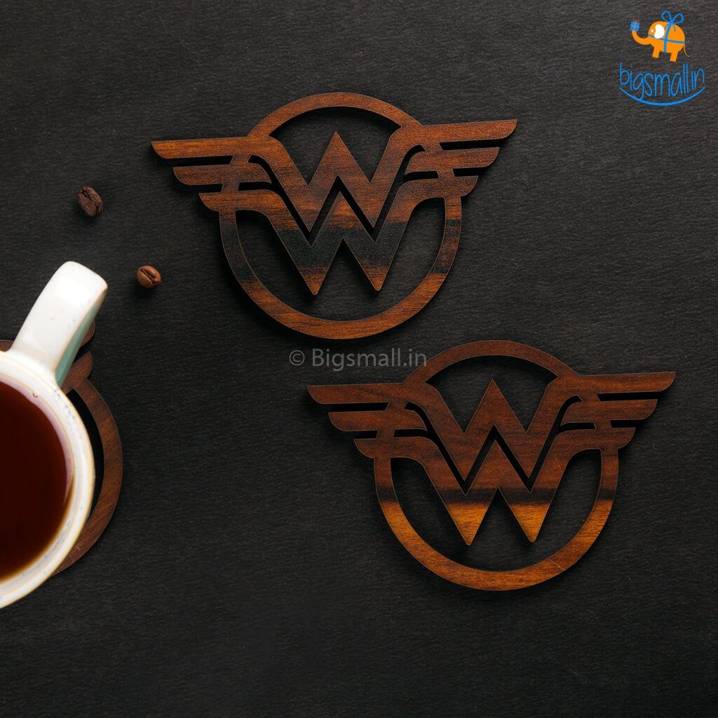 Wonder Woman Wooden Coasters