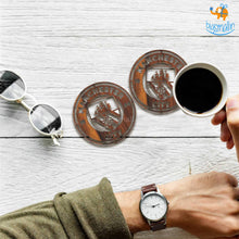 Load image into Gallery viewer, Laser Cut Manchester City Wooden Coasters - Set of 4
