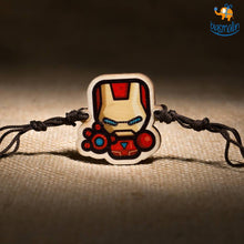Load image into Gallery viewer, Iron Man Wooden Rakhi
