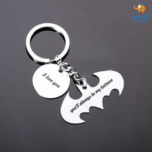 Load image into Gallery viewer, Be My Batman Metallic Keychain
