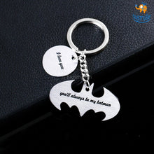 Load image into Gallery viewer, Be My Batman Metallic Keychain
