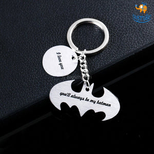 Be My Batman Metallic Keychain