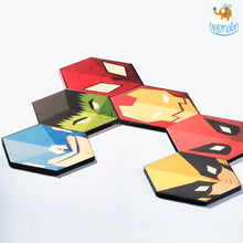 Load image into Gallery viewer, Wooden Superhero Fridge Magnets - Set Of 6

